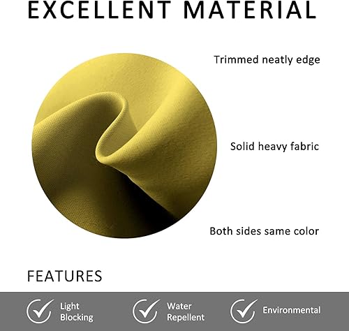 Miniatura 5 de Panel de decoración de exteriores repelente al agua con ojales en la parte superior e inferior, paneles de cortinas para patio, porche delantero,