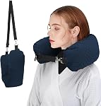 Stuffable Travel Pillow, Stuffable Neck Pillow for Travel, Travel Neck Pillow Stuffed with Clothes Storage - No Extra Baggage Fees, Fits 5+ Days of Travel Essentials, No Filler (Black)