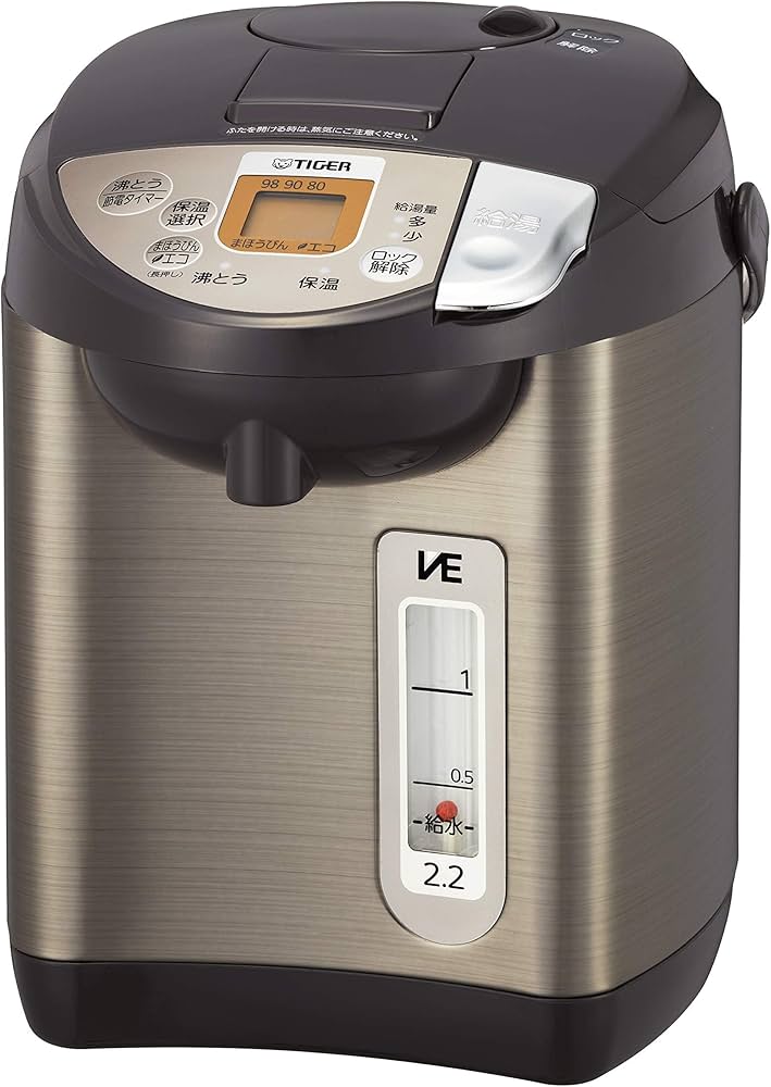 TIGER VE電気まほうびん とく子さん PVE-B220WU TIGER VE電気まほうび