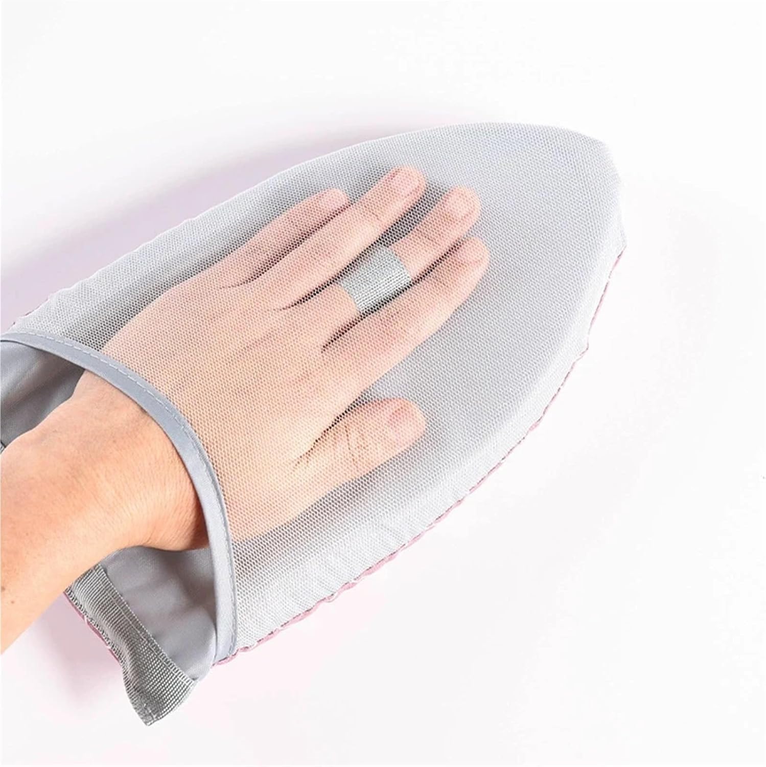 Garment Steamer Ironing Gloves Fabric Handheld Ironing Board Heat Resistant Steamer Glove Clothing Steam Engine Mitt Accessories for Clothes(Pink)