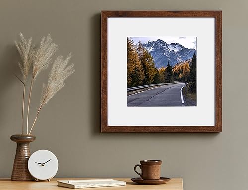 Vista 75 de Yaetm Portarretratos de 12 x 12 pulgadas con paspartú para fotos de 8 x 8 pulgadas, juego de 9 marcos cuadrados de 12 x 12 pulgadas, marco blanco