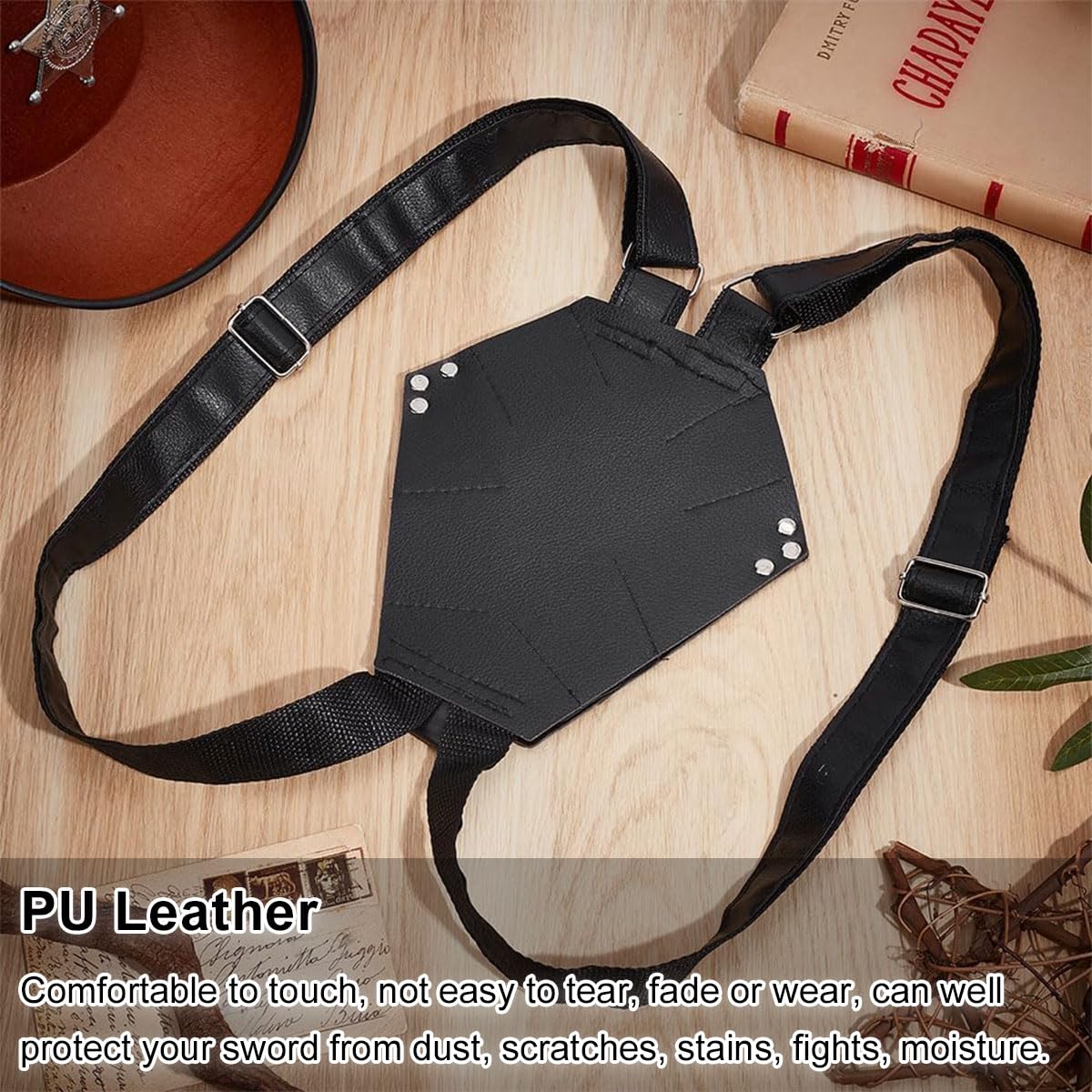 Helweet Borsa per Spada, Custodia per Spada, Borse per Spade, Swords Fondina Posteriore, Spade Borsa Da Trasporto, Portaspada Posteriore per Feste di Cosplay Costumi Da Eroe Ninja Cosplay Anime