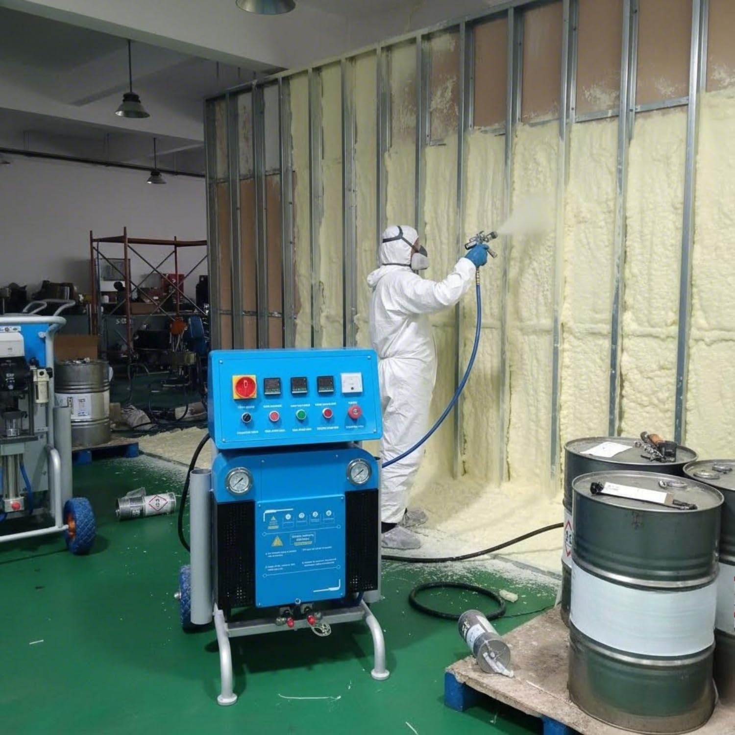Contractor-Grade Polyurethane Spray Machine for Insulation Work, PU Foam Sprayer, Construction Applications