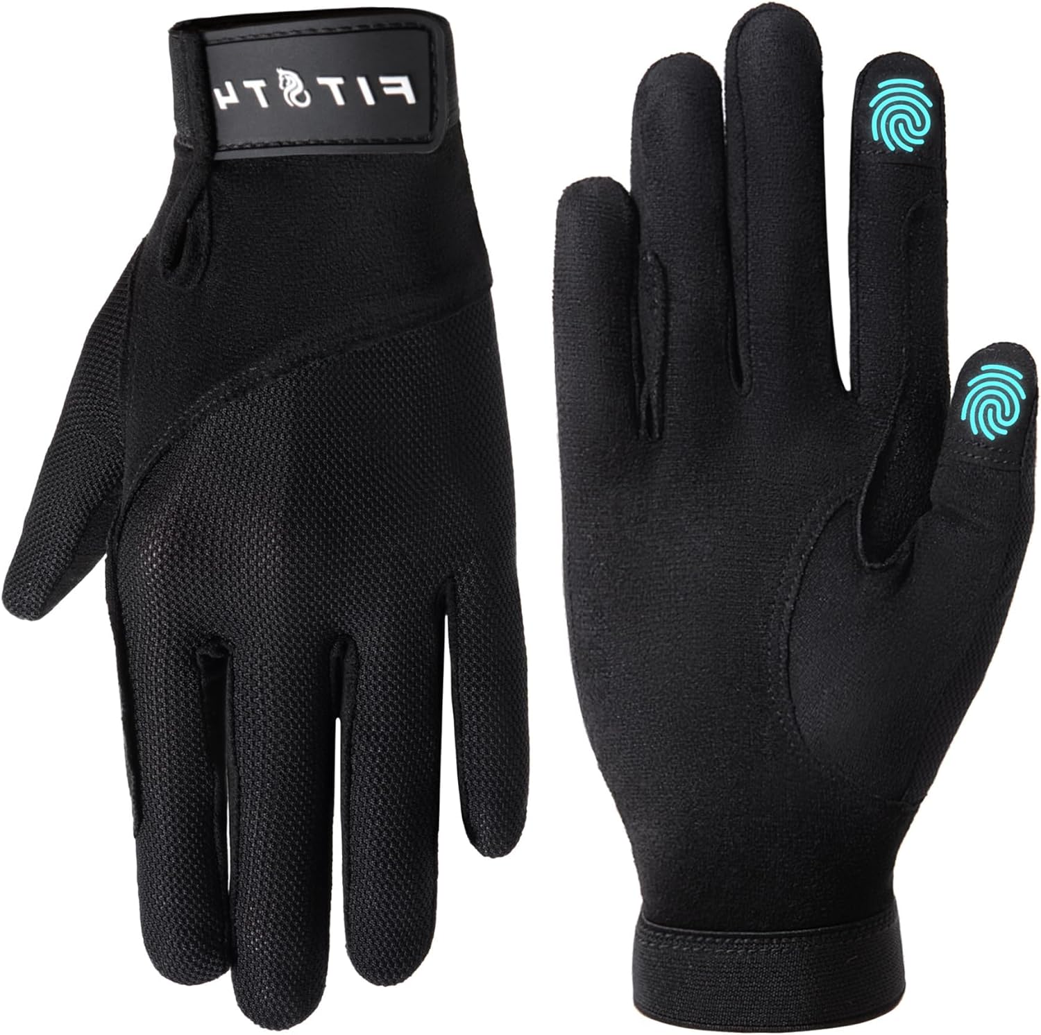 FitsT4 Sports Horse Riding Gloves Equestrian Women Mesh Breathable Gloves for Horseback Riding Touchscreen
