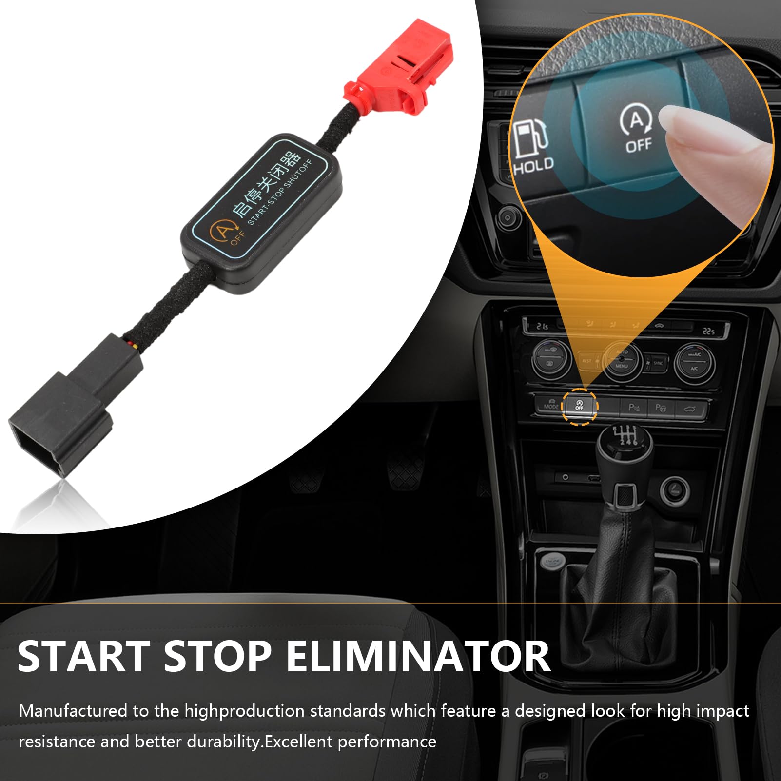 Auto Start-Stopp-Eliminators samochodowy kabel rozruchowy do T5 T6, automatyczne wyłączanie/pamięć, oryginalne 3 modele startów samochodowych