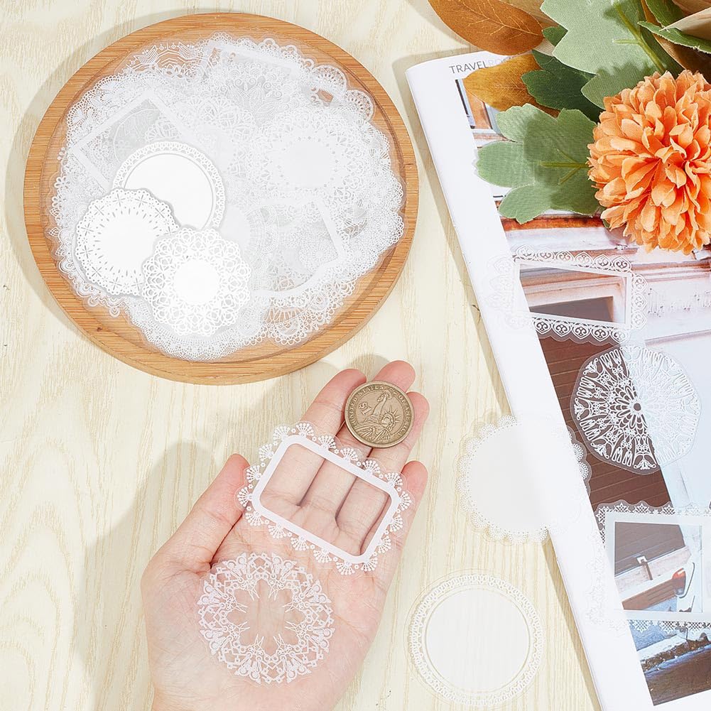 Autocollants Scrapbooking PET, 60 Pcs Stickers Arbres Quatre Saisons