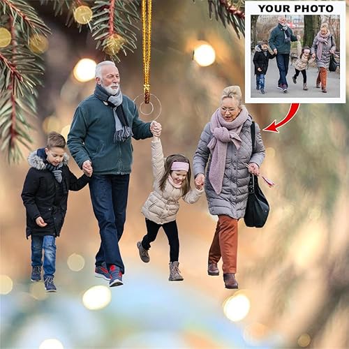 Miniatura 8 de Bestie, foto personalizada, adorno de mica con foto personalizada, regalo para amigos, adorno personalizado para tu foto, adornos de Navidad de