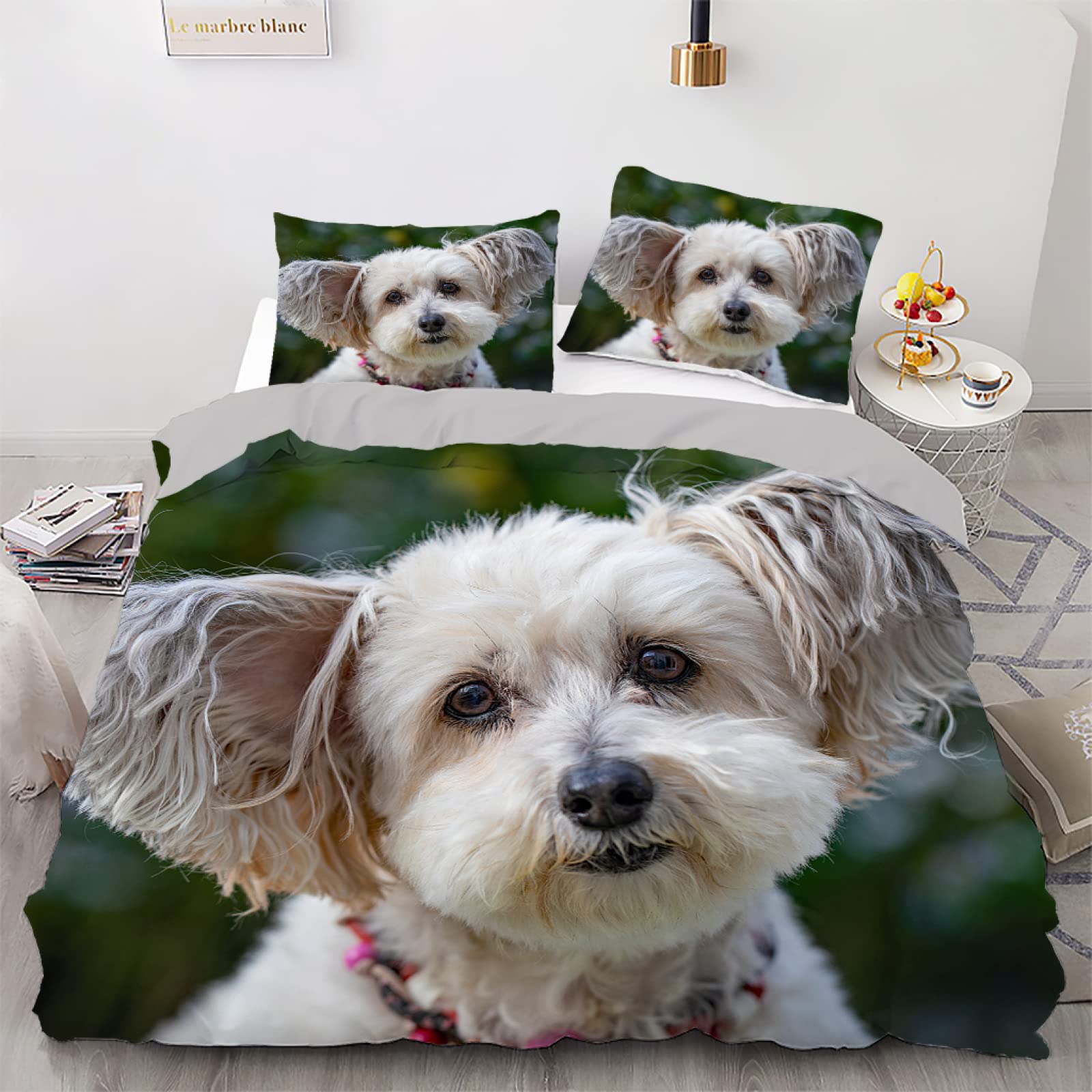 Housse de couette 200x200 jungle jaune pour une chambre style tropical