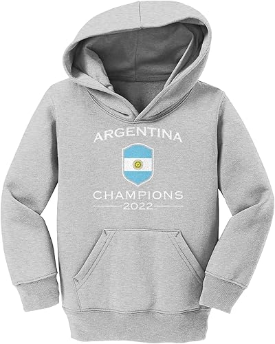 Argentina Champions 2022 - Sudadera con capucha de forro polar para niños y jóvenes