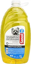 Sanol Dog Shampoo De Pêlos Para Cães Antipulgas 5 Litros Amarelo