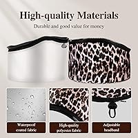 Vista 5 de Heat Cap Leopard - Gorro térmico de vapor – Calefacción de 10 niveles para acondicionar profundamente el cabello natural y negro en casa