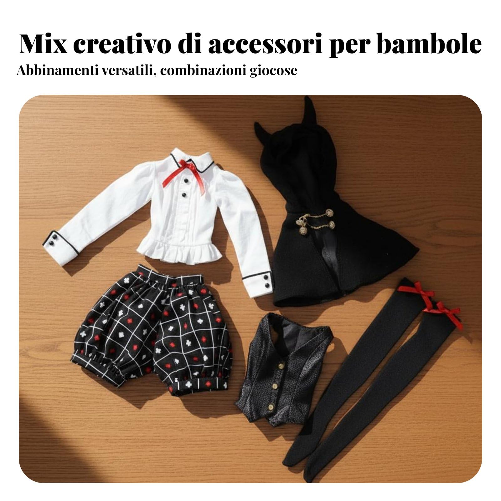 Bjd Vestido Accesorio Conjunto de Muñeca Ropa Completa Suave para Coleccionistas Adecuado para Exhibición y Decoración, Jiaxing