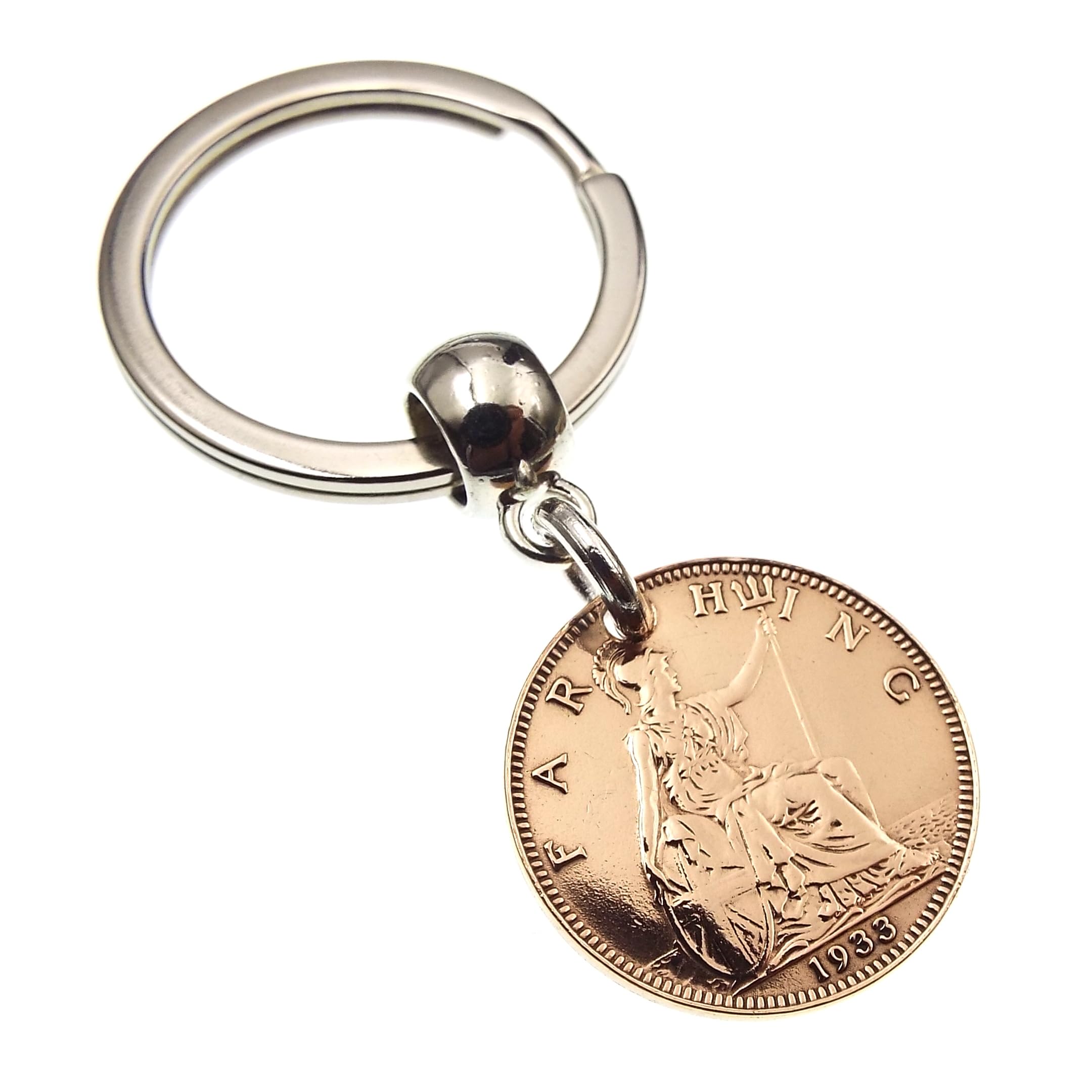 A Silver Dream 1933 Farthing Coin Keyring