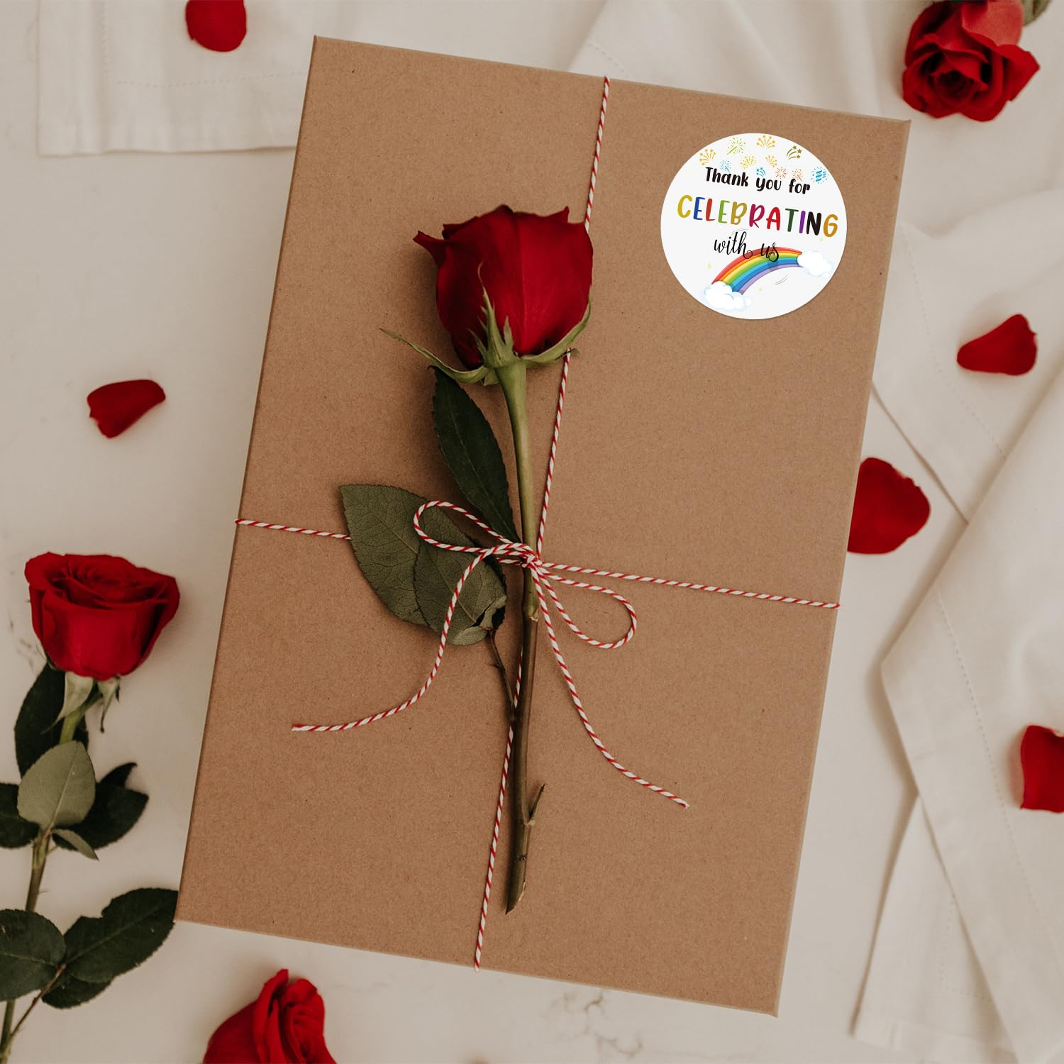 Adesivi Grazie - 120 Pezzi, 4 Cm, Per Regali, Matrimoni E Feste (Stile Stella) - Foto 6