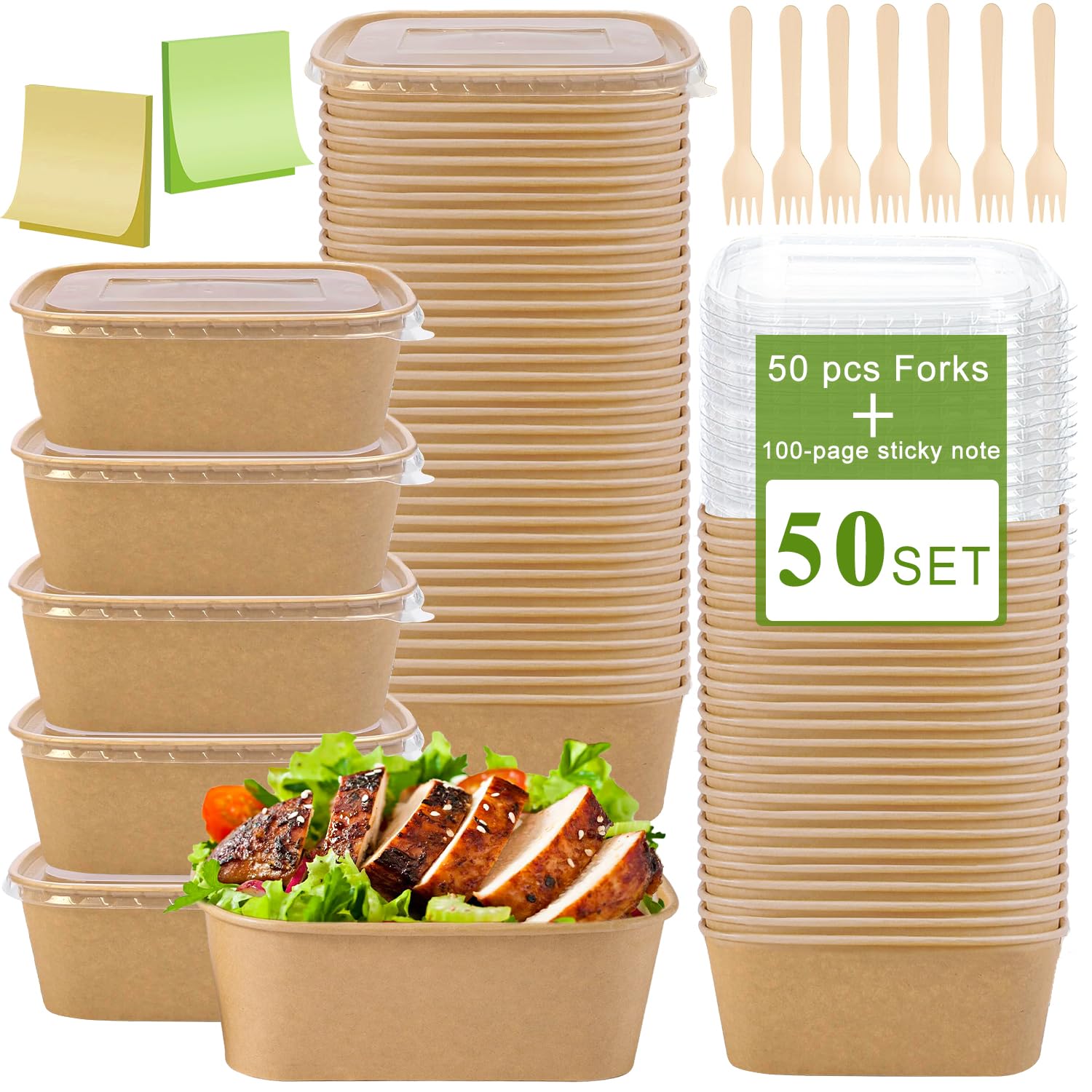 Kraft Paper Bowls with Lids & Wooden Forks Buy Kraft Paper Bowls with Lids & Wooden Forks