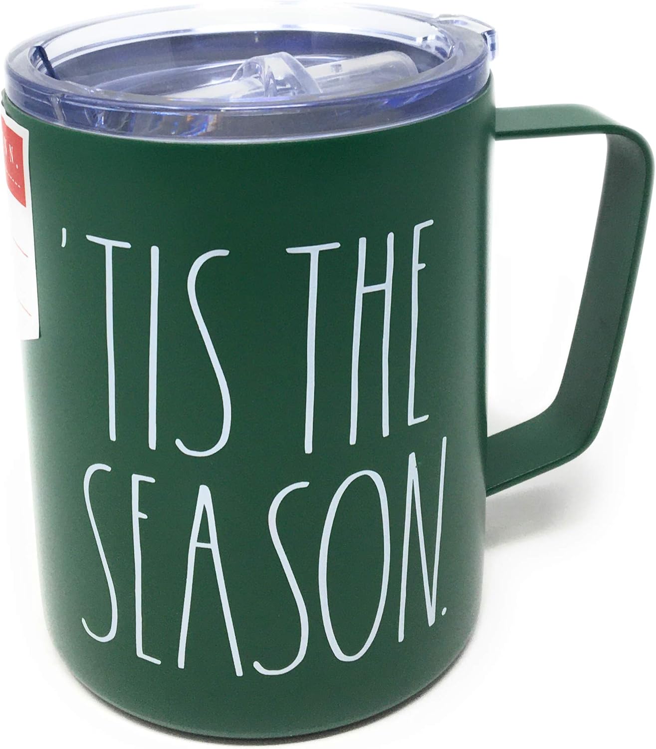 Rae Dunn TIS THE SEASON Insulated Stainless Steel green Travel Tumbler Wine mug - ? Oz
