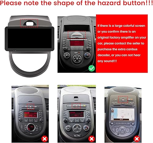 Miniatura 11 de Kunfine Coche Android Navegación Estéreo GPS Radio Reverse Cámara Pantalla 9 "IPS Pantalla Táctil Headunit Tablet Pad Media Player para Kia Soul