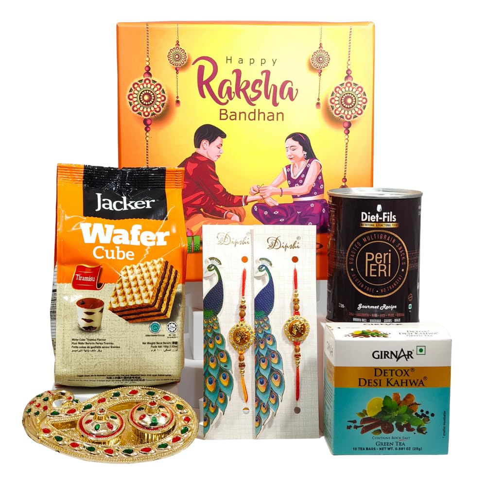 The Gift Tree Rakhi Gift Box with Detox Tea & Wafer Cubes – Healthy Choice for Friends, Family & Corporate Use | TGT1363R-image-9