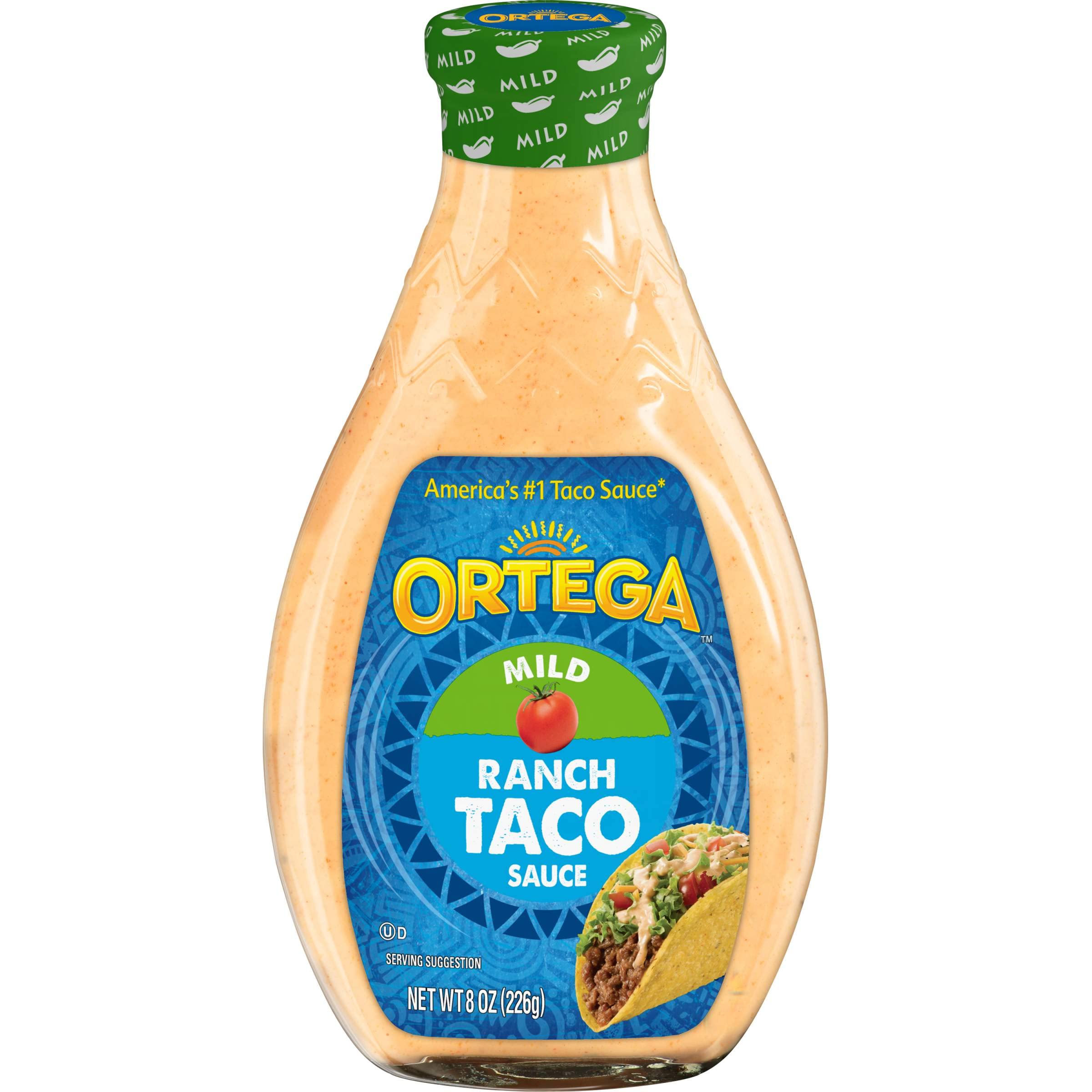 OrtegaFlavor Craver Taco Sauce, Taco Ranch, 8 Ounce (Pack of 12)