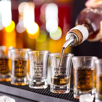 Kigeli 48 Pcs Funny Shot Glasses for Adults 1.2 oz Acrylic Party Favors