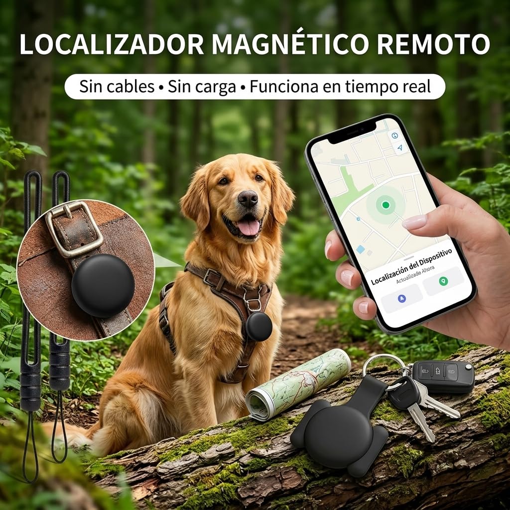Aimtrack Pro - Buscador de artículos Bluetooth, rastreador de Mascotas y localizador GPS Global, Compatible con Sistemas iOS y Android