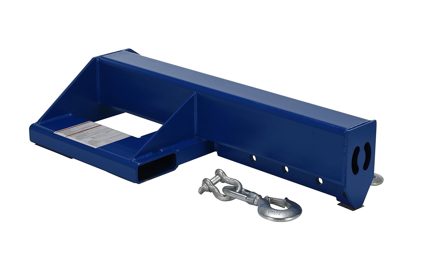 Vestil LMS-EBNT-40-8 Steel Shorty Non Telescoping Lift Boom 24 In. Fork Pocket Center 8,000 Lb. Capacity Blue