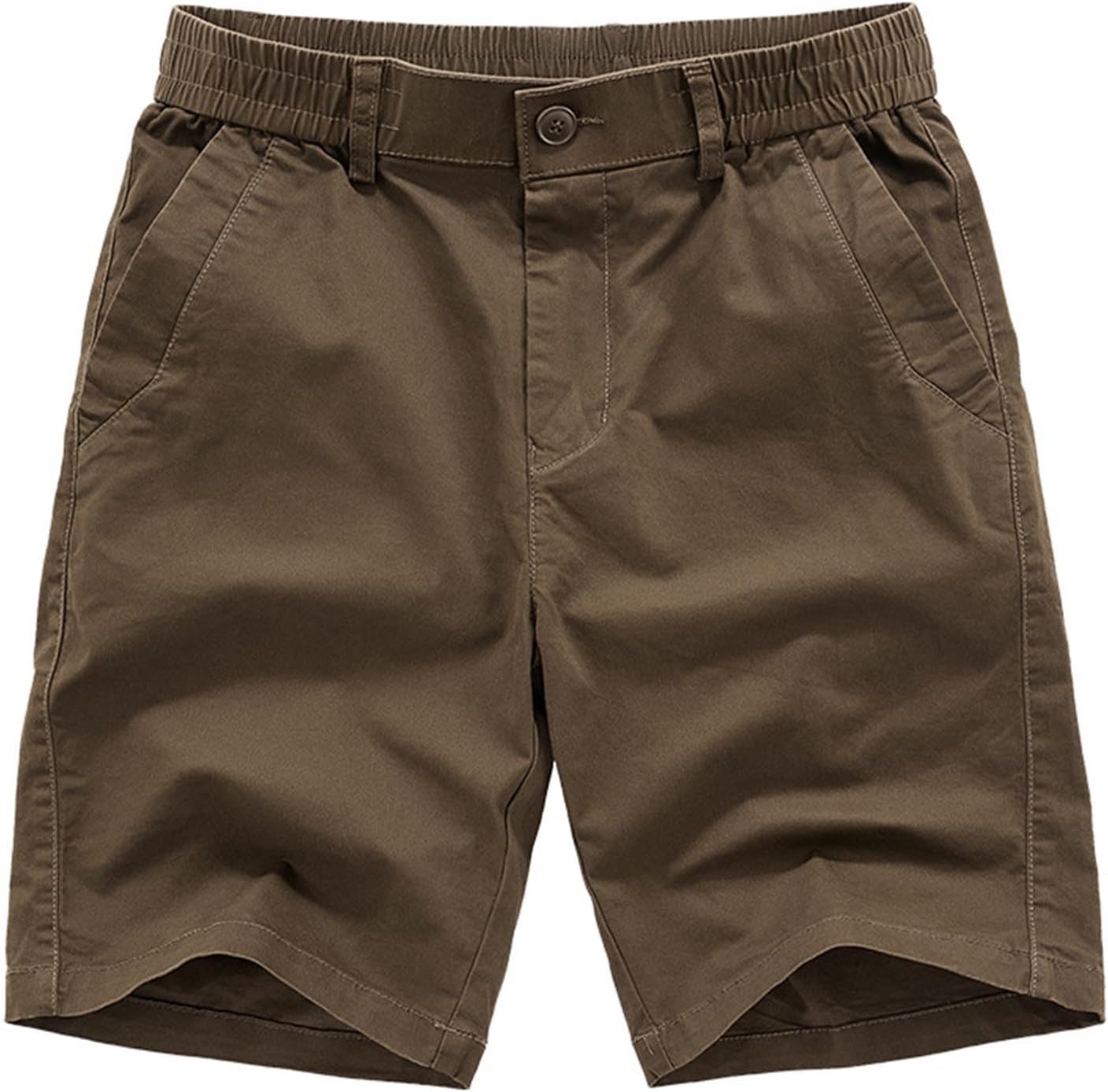 Cambkatl Men's Summer Versatile Golf Cargo Shorts, Elastic Waist Loose Outdoor Athletic Hiking Shorts with Pockets