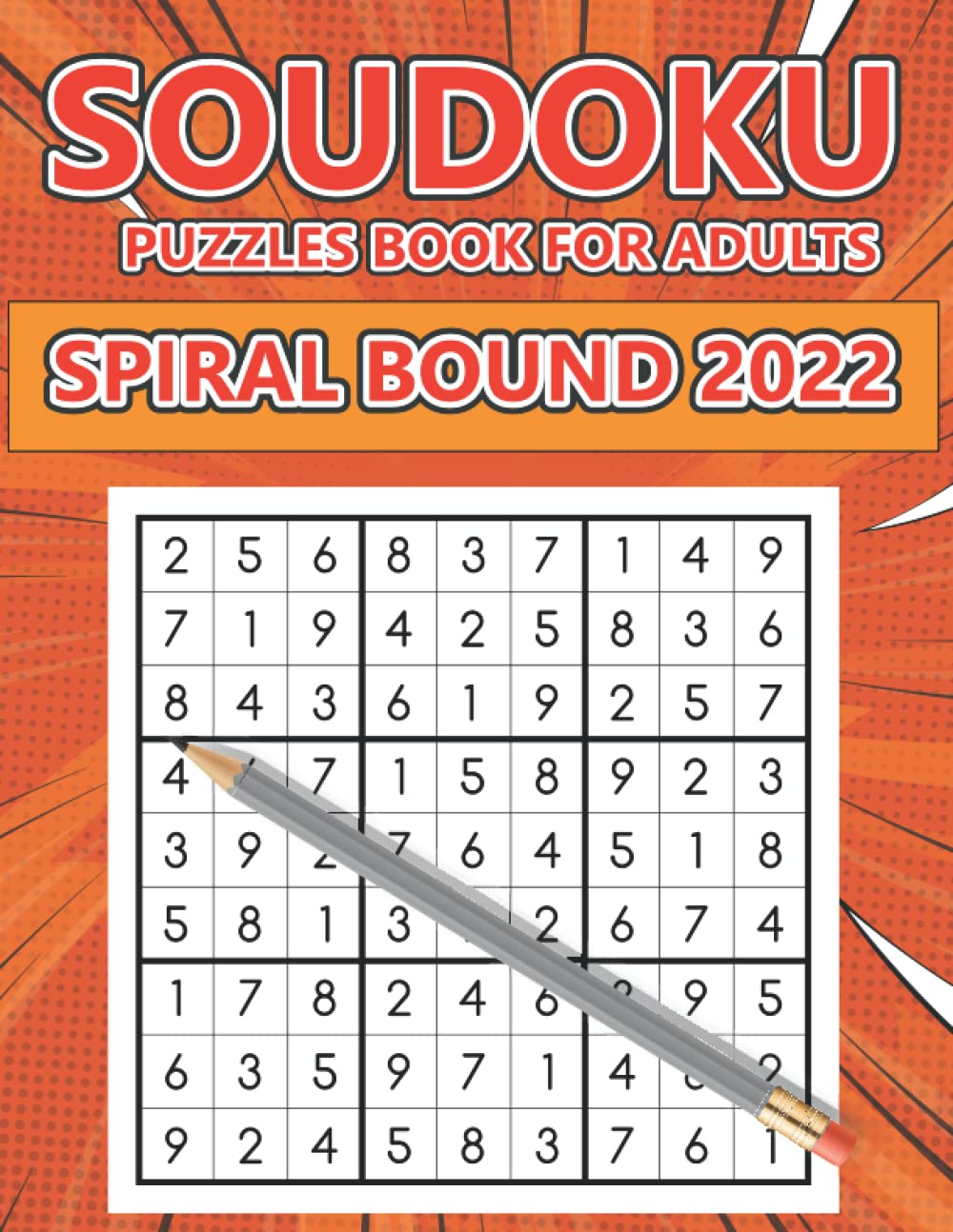 sudoku puzzles for adults spiral bound 2022: sudoku puzzles