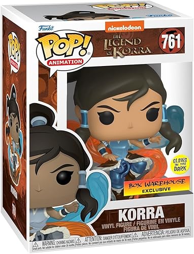 Funko POP! Animación Legend of Korra - Korra (brilla en la oscuridad y metálico), exclusivo