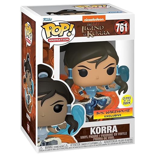 Funko Pop! Animation Legend Of Korra - Korra (Glow In The Dark &Amp; Metallic), Exclusive
