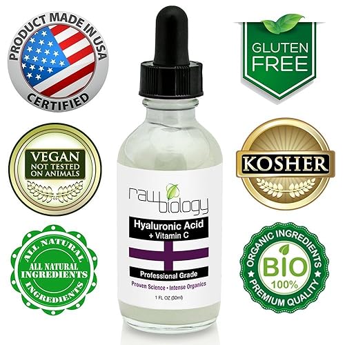 Miniatura 2 de Purest ácido hialurónico natural y orgánico, con vitamina C y E, desvanece arrugas, promueve la producción de colágeno