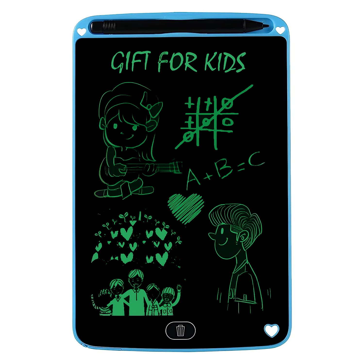 LCD Writing Tablet/pad 12 inches | Electronic Writing Scribble Board for Kids |Kids Learning Toy |for Home/School/Office (Sky Blue)-image-9