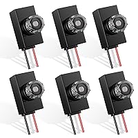 Vista 25 de Greencycle Interruptor de luz basculante de un solo polo, interruptor de luz de paleta de 15 amperios, interruptores Sp blancos, 120V-277V CA