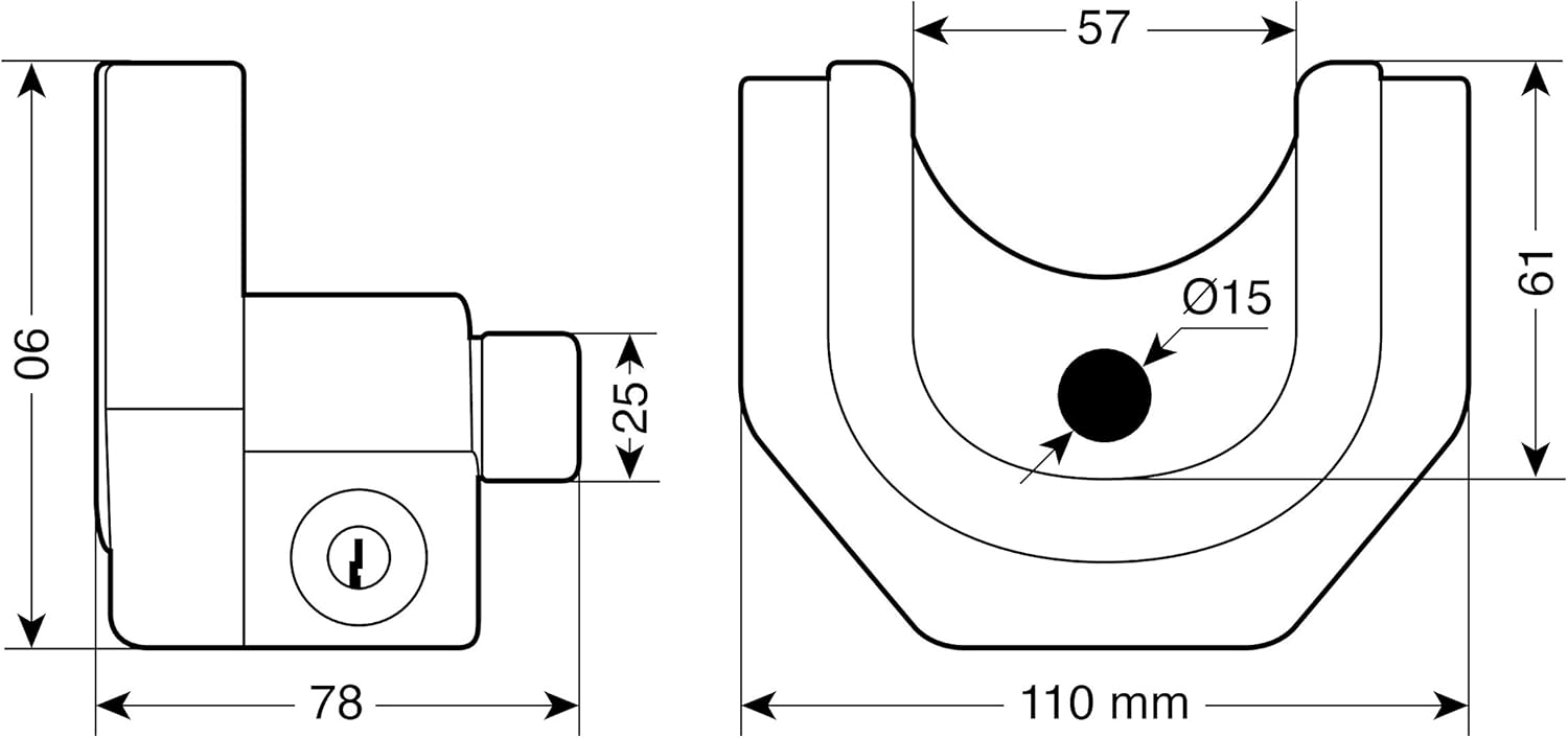 Lampa 65404 Anti-Theft Device for Trailer