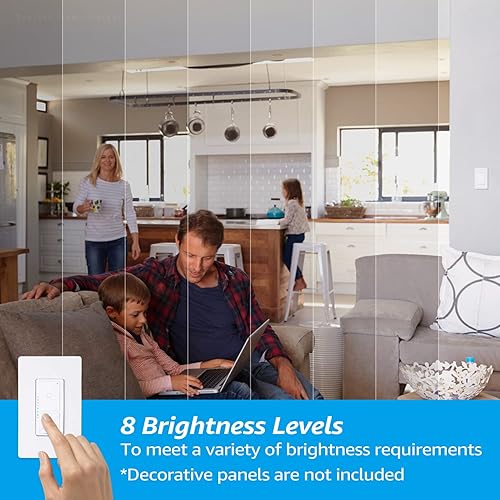 Miniatura 5 de LEONLITE - Paquete de luces LED de 3CCT TORCHSTAR con interruptor de atenuación de 3 vías, 1 paquete de lámparas de arte regulables de 15.75