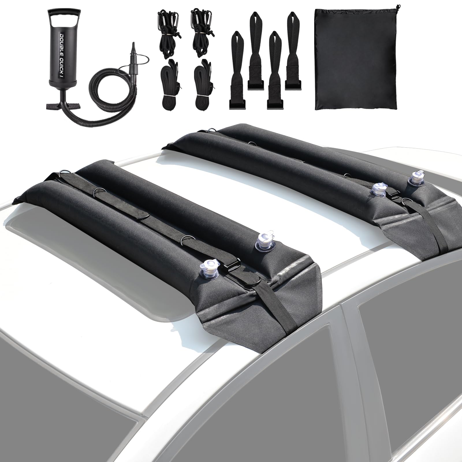 2 Stück Auto Dachträger Universal - Verstellbarer Gepäckträger Mit Schlössern Bis 75kg