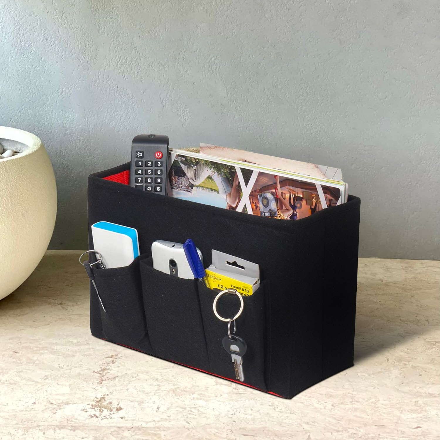 Pretty Krafts MultiUtility Desk Organizer for Magazine/Files Organiser/Catalogues Sorter (Black)