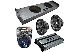 Harmony Audio Compatible with 2009-2020 Ford F-150 Super Crew Truck Subwoofer Box