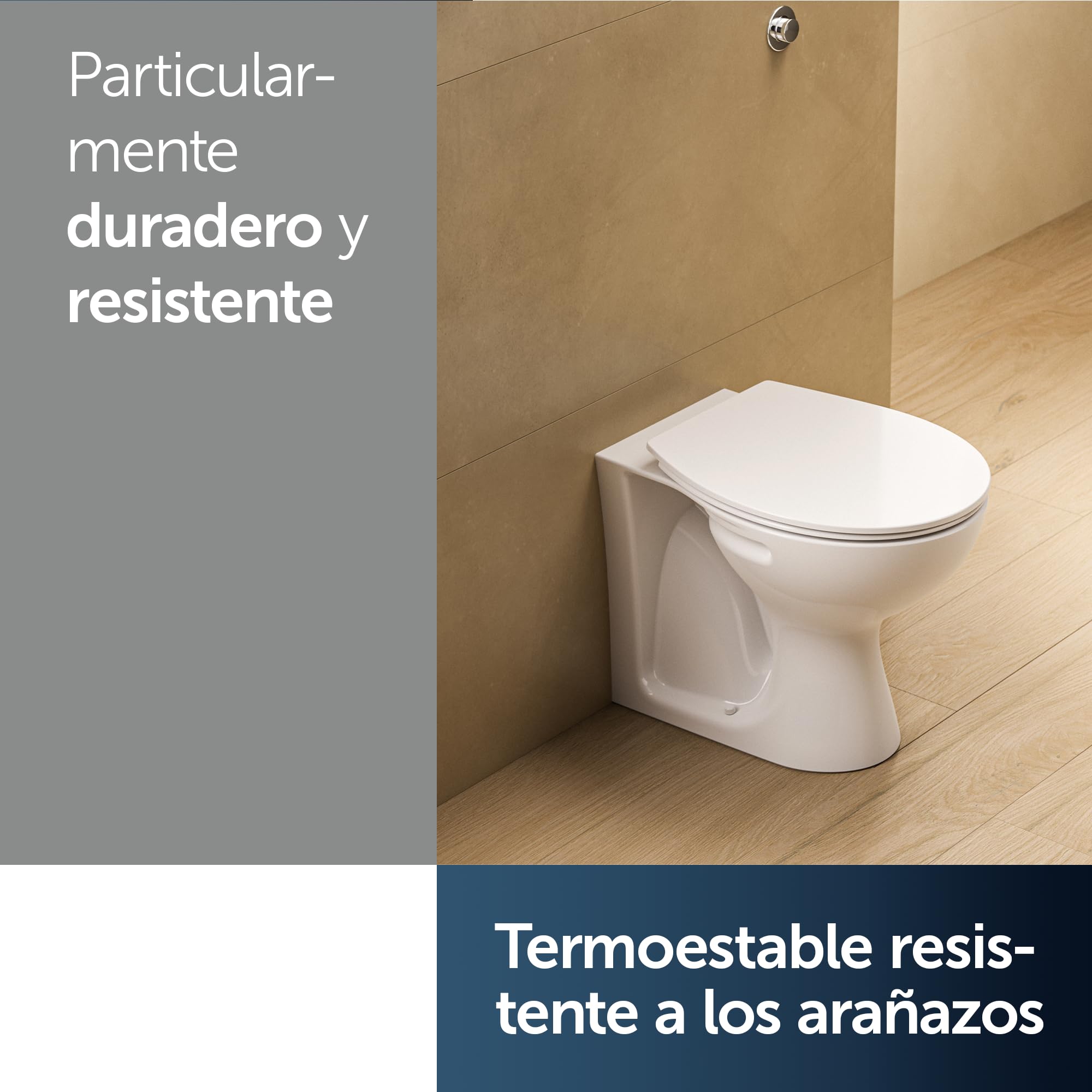 Ideal Standard Eurovit Universal asiento de WC ovalado clásico - Blanco | Asiento de inodoro universal, E131701