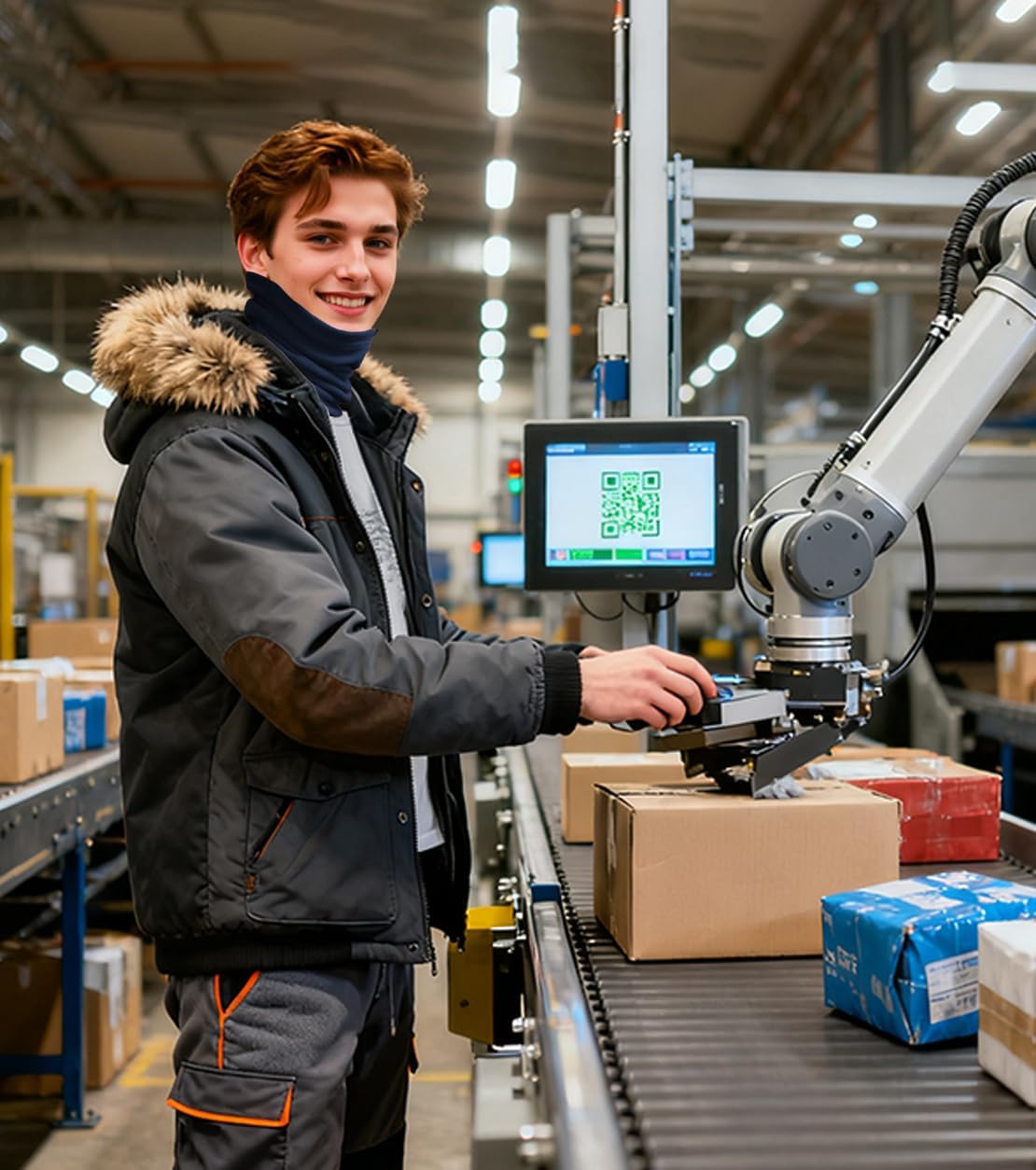 Double-layer Thick Fleece Ski Neck Gaiter, Winter Scarf Face Mask for Men Women, Warmer Beanie for Big Heads - Image 5