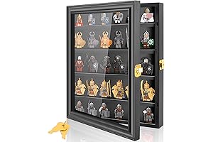 Lego Minifigures Display Case - Wall-Mounted Showcase for Collectible Toys