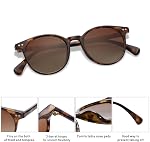 SOJOS Petite ronde Classic Polarized Lunettes de soleil pour femmes Style Vintage UV400 Lentille SJ2113