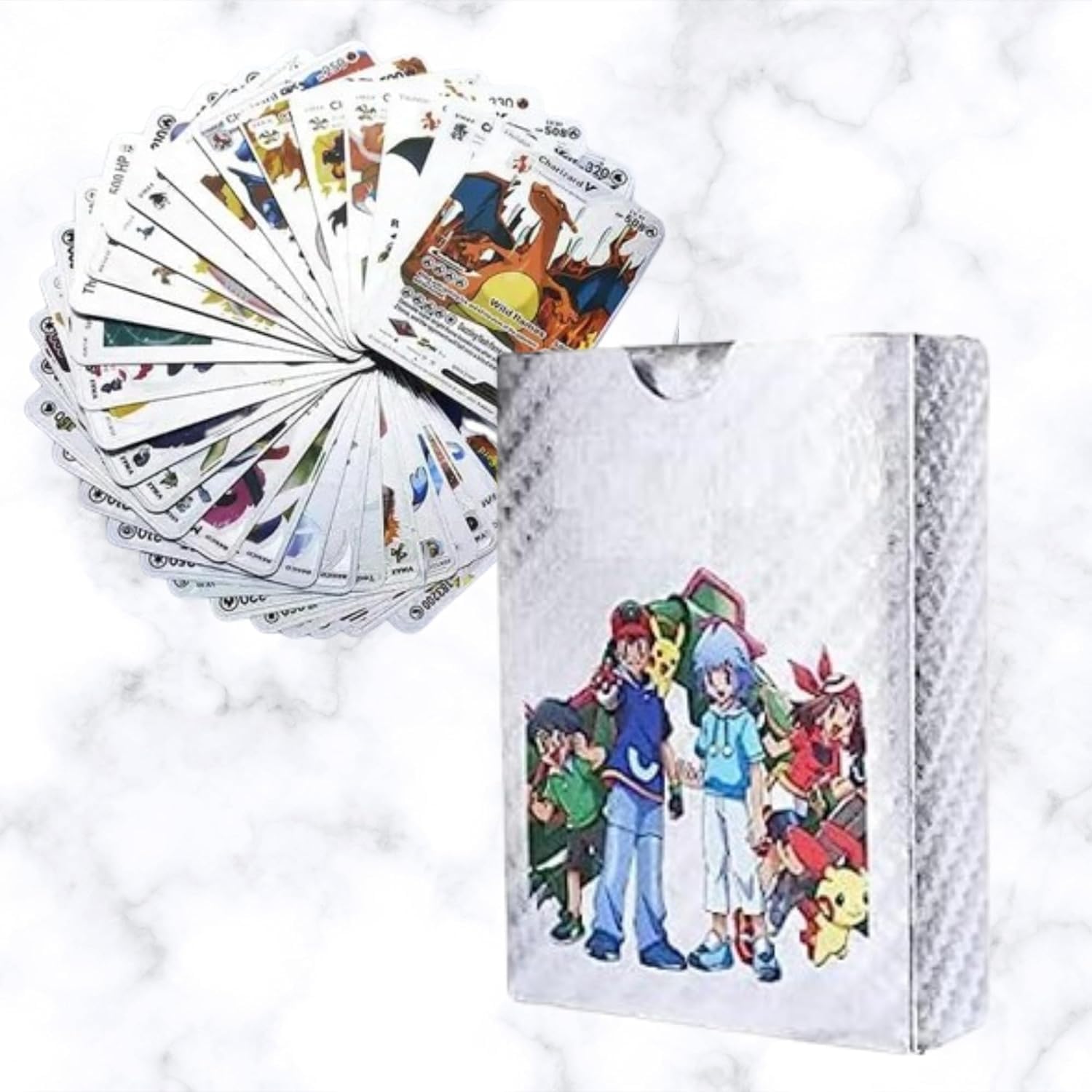 ZEKWON Pokemon Cards Pokémon Card Game Set – 55 Rare Unofficial