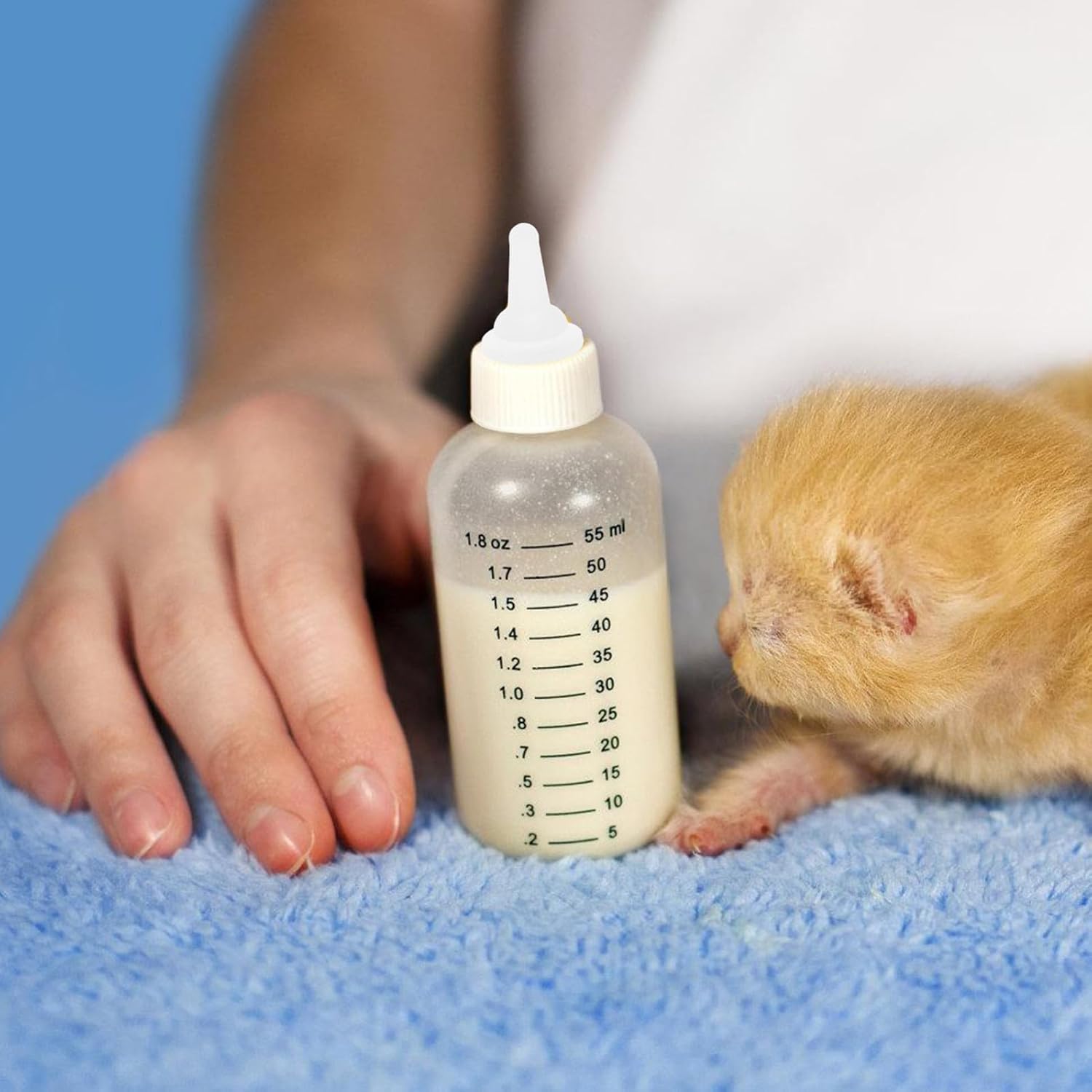 50pcs Small Silicone Pet Feeding Nipples for Nursing Bottles, Food-Grade Silicone, Compatible with Puppy and Kitten Milk Feeding, Small Animal Nursing Pacifiers