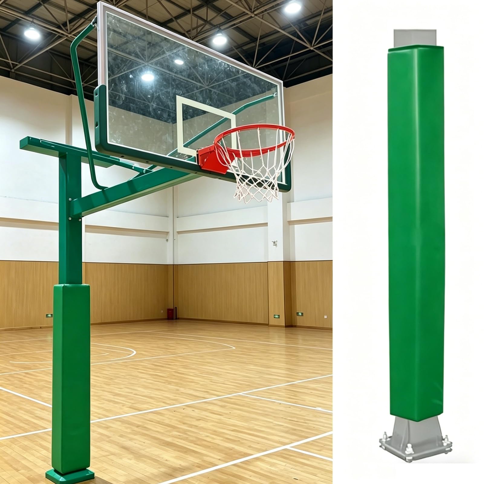Rembourrage de basket pour poteau carré pour aménager un terrain de jardin sûr
