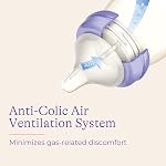 Lansinoh Anti-Colic Bouteilles pour bébés en verre pour l'allaitement, 8 Ounces, 4 Compte de bouteilles pour l'alimentation, Bébé Essentiels, Inclut 4 Mamelons à flux moyen, taille M