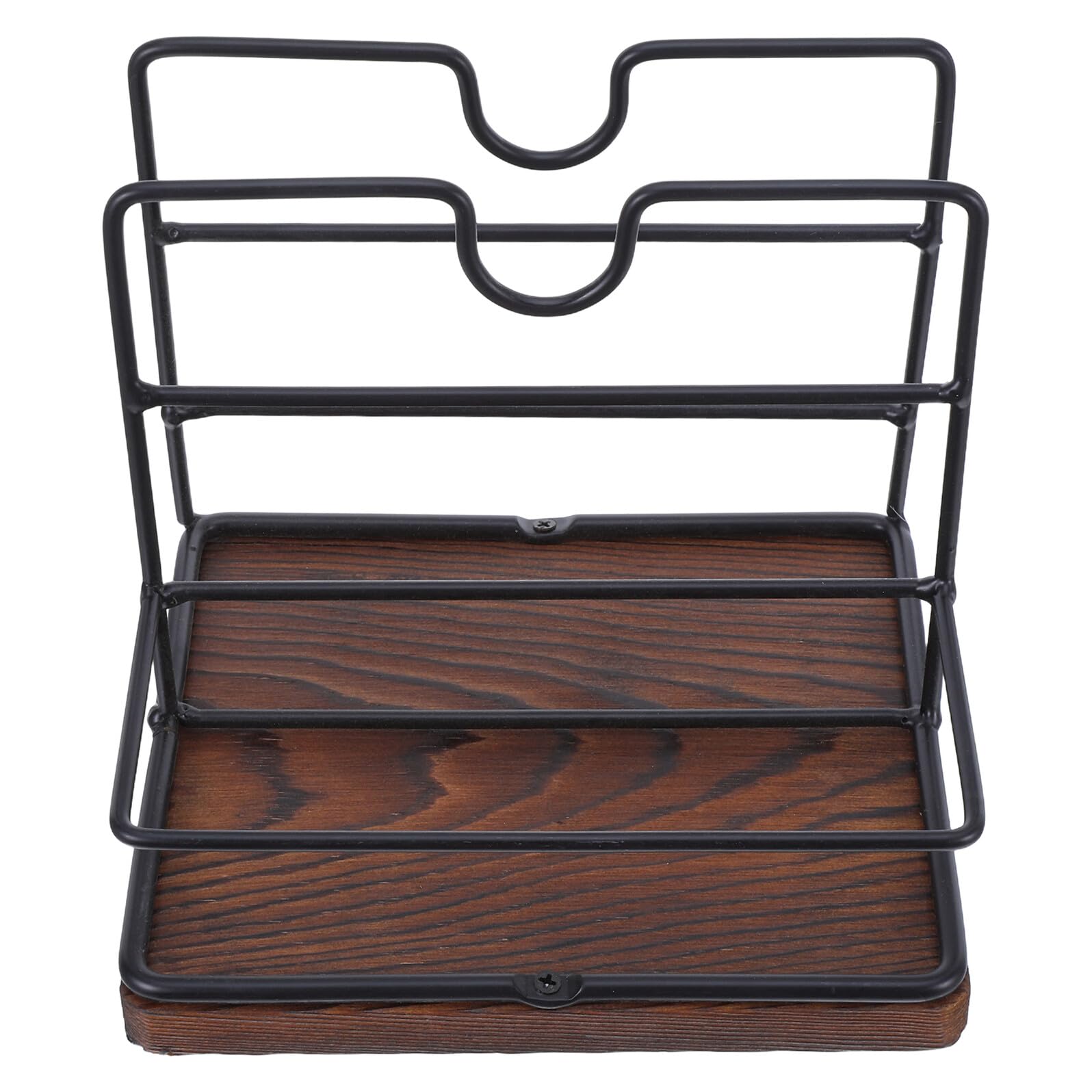 Organiseur table cuisine porte-serviettes bois rustique support papier salle à manger