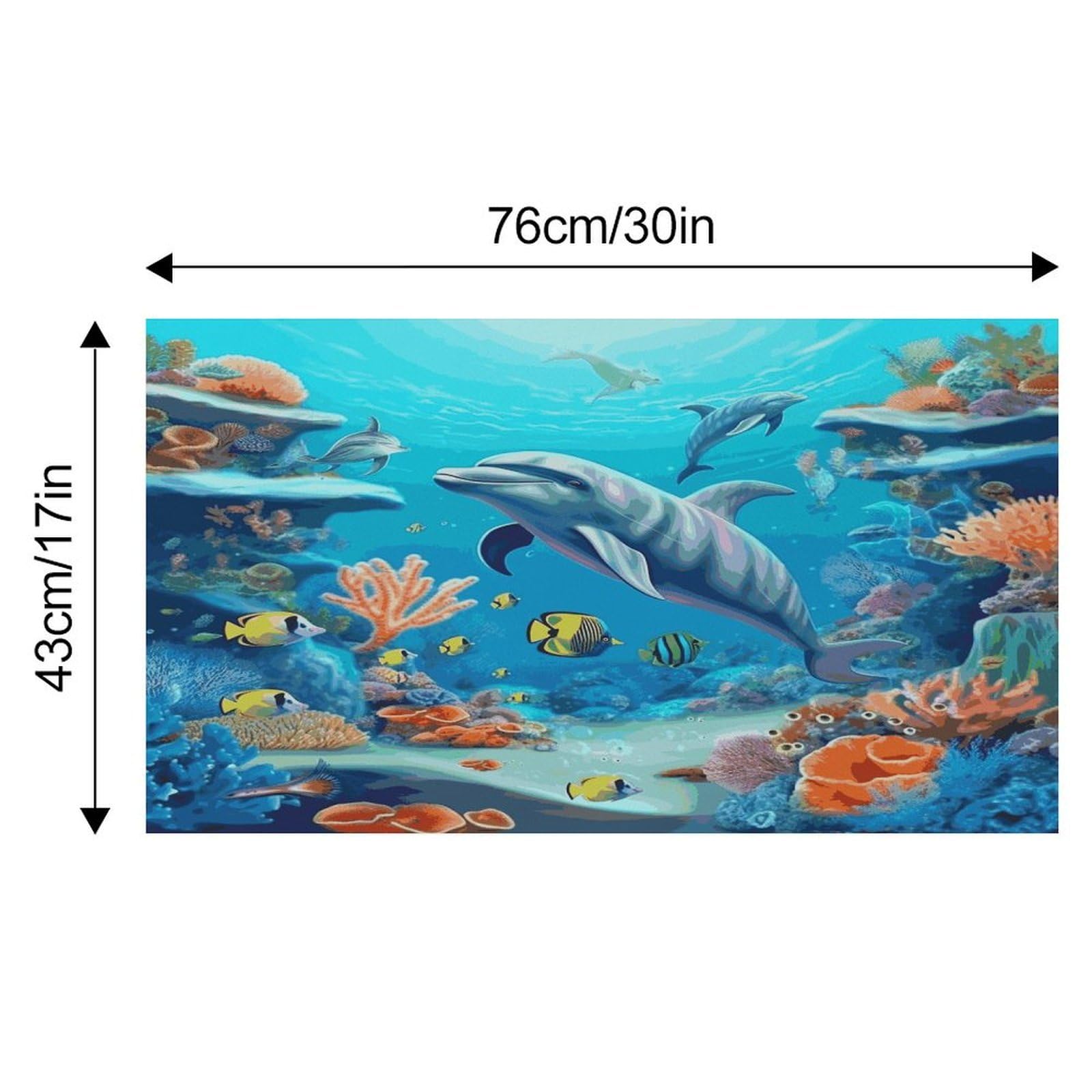 Tapis d'alimentation antidérapant pour chat et poisson corail, poisson corail, dauphins, tapis d'alimentation pour animaux de compagnie, tapis de nourriture pour chien et chat, facile à nettoyer pour