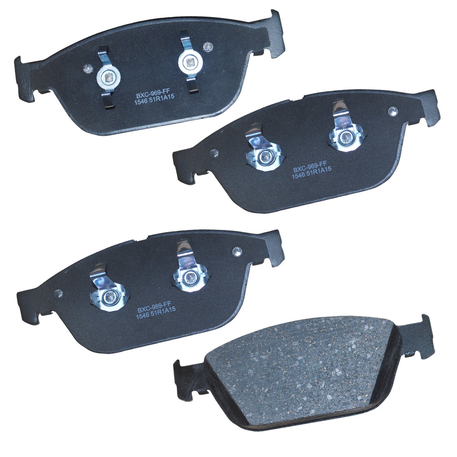 Bendix Premium SBC1546 Ceramic Front Brake Pads for Audi A8 Quattro 2013-2012, A8 Quattro 2018-2015, SQ5 2017-2014