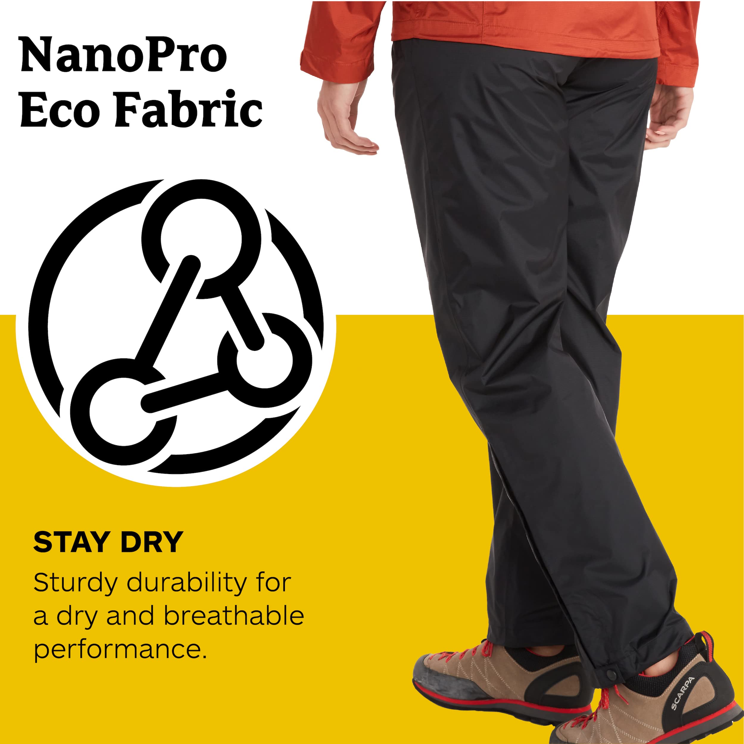 Marmot Wm's Precip Eco Pant Short - Pantalon de Pluie Hardshell, imperméable, Coupe-Vent, Respirant - Femme